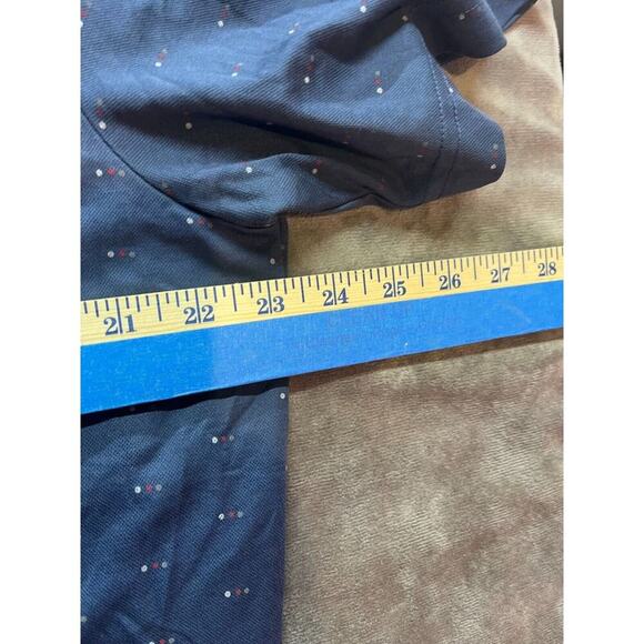 Travis Mathew Golf Polo Shirt‎ Mens XL Blue Red Geometric Short Sleeve Stretch - Picture 6 of 7